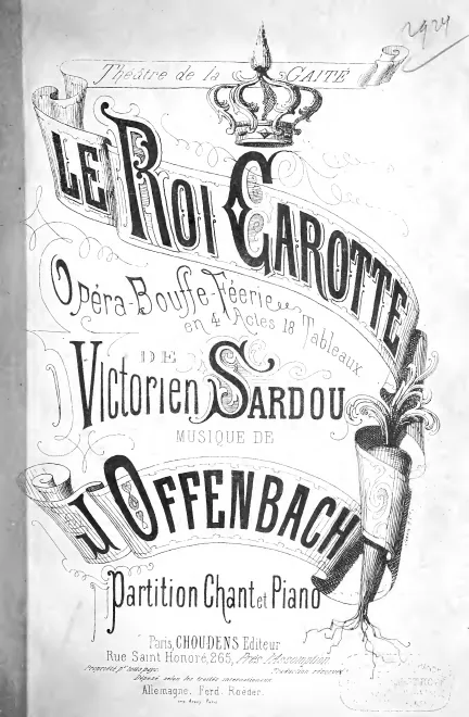 First page of Le roi Carotte