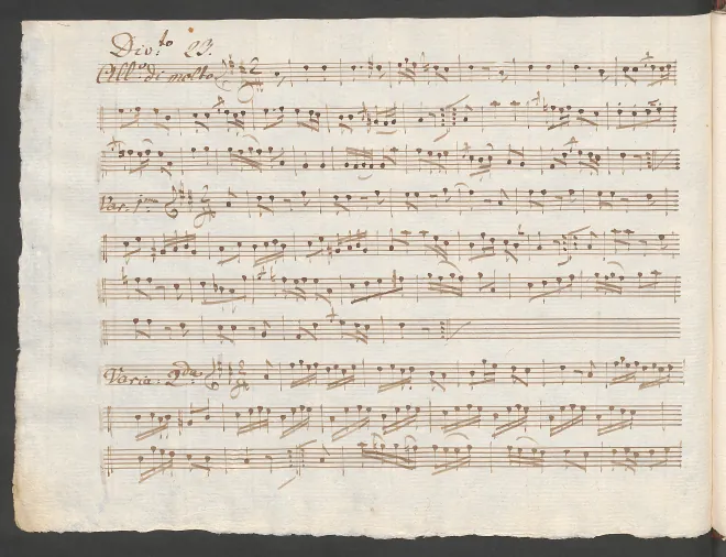 First page of Baryton Trio in D major