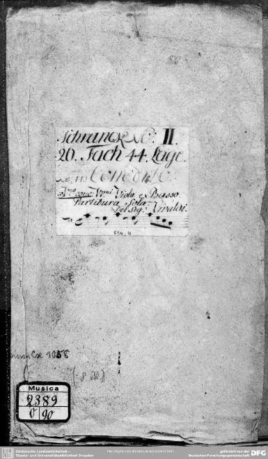 First page of Violin Concerto in C major