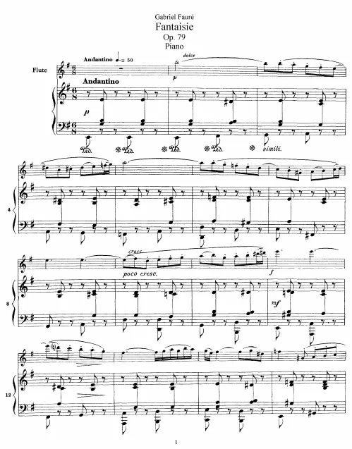First page of Fantaisie