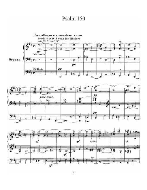 First page of Psaume 150