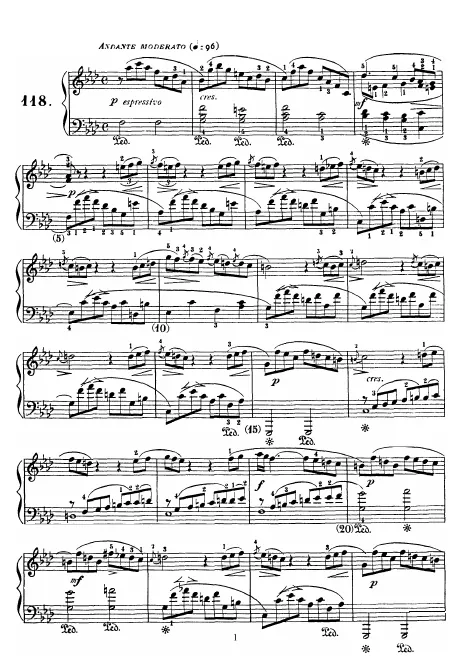 First page of Keyboard Sonata in F minor
