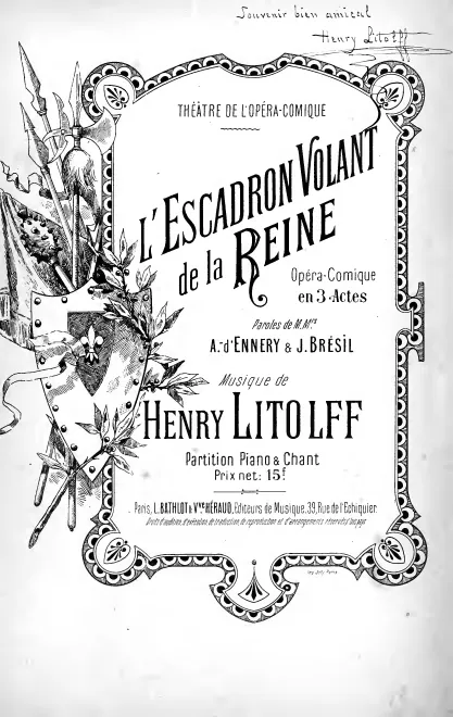 First page of L'escadron volant de la reine
