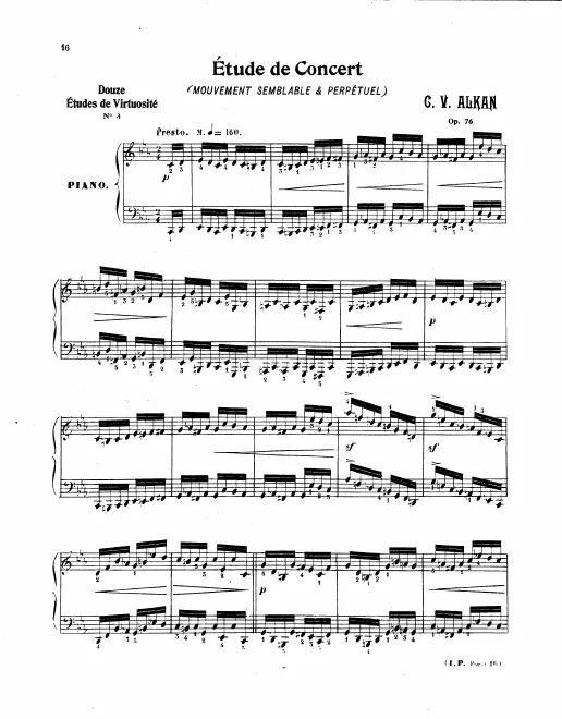 First page of Trois grandes études pour les deux mains séparées et réunies