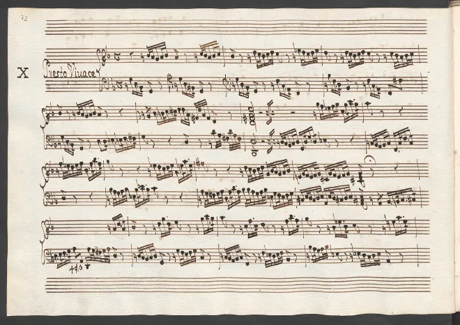 First page of Harpsichord Sonata in G minor