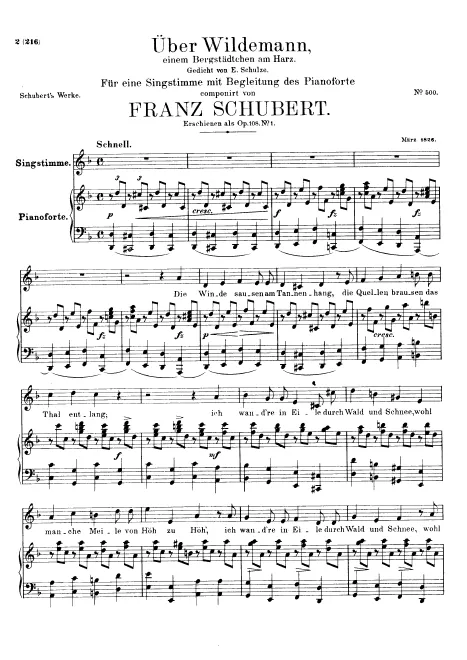 First page of Über Wildemann, einem Bergstädtchen am Harz