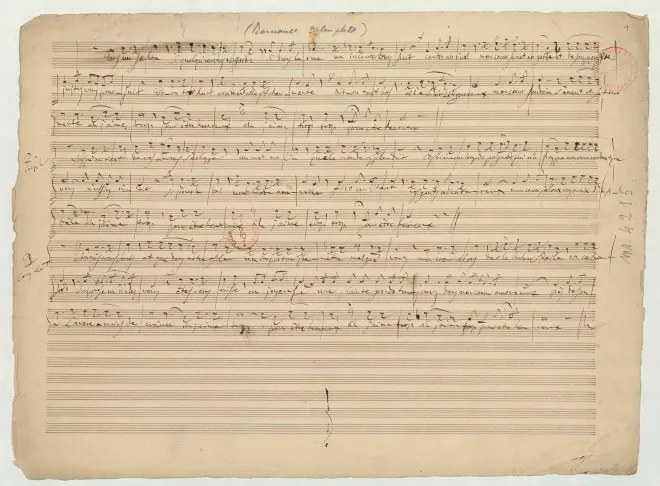 First page of Amour jaloux