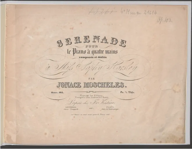 First page of Serenade