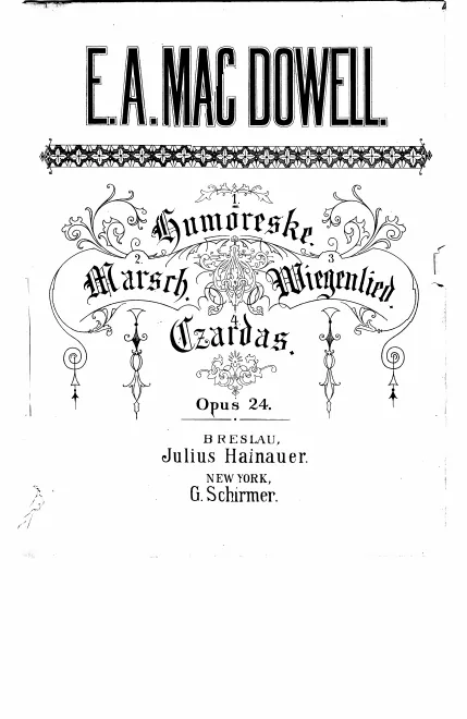 First page of 4 Stücke
