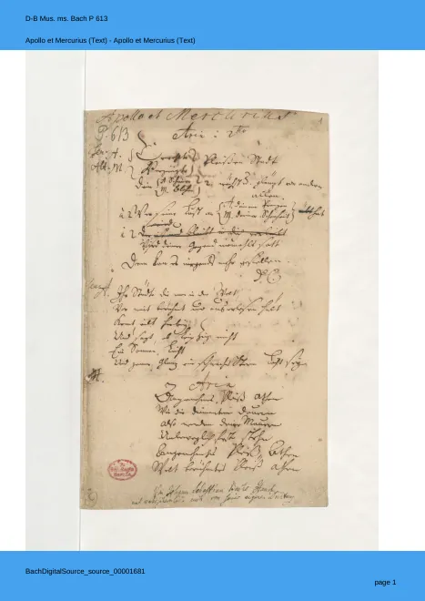 First page of Erwählte Pleissenstadt