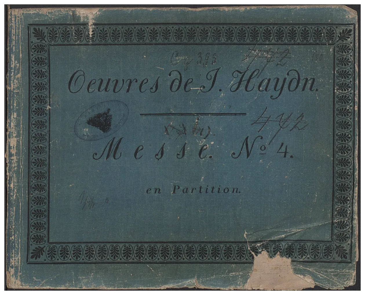 First page of Mass in B-flat major