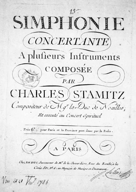 First page of Sinfonia concertante No.13