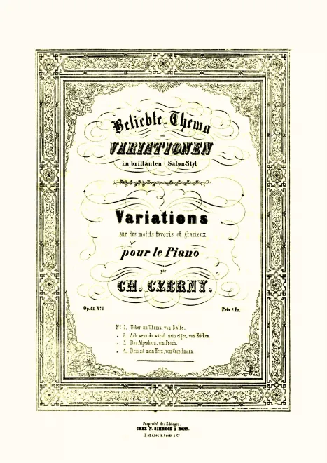 First page of Beliebte Thema mit Variationen im brillanten Salon-Styl