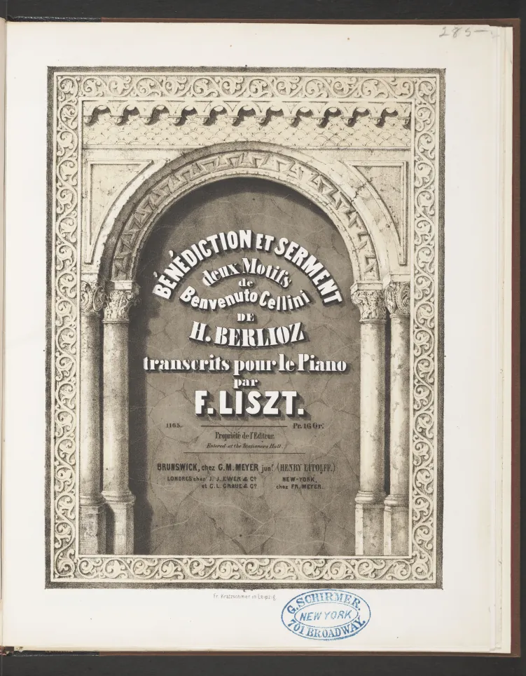 First page of Bénédiction et serment