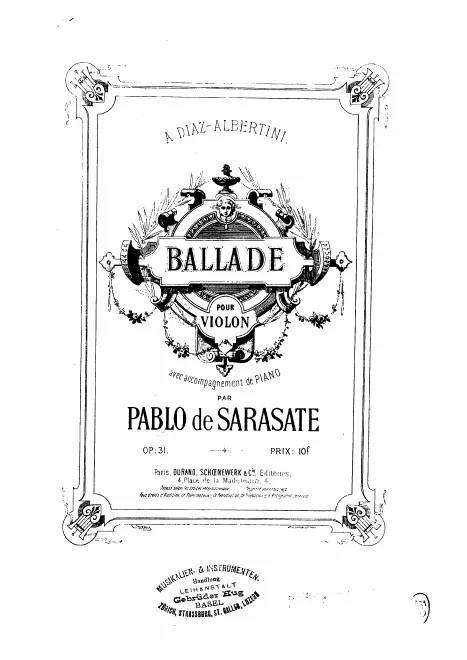 First page of Ballade, Op.31