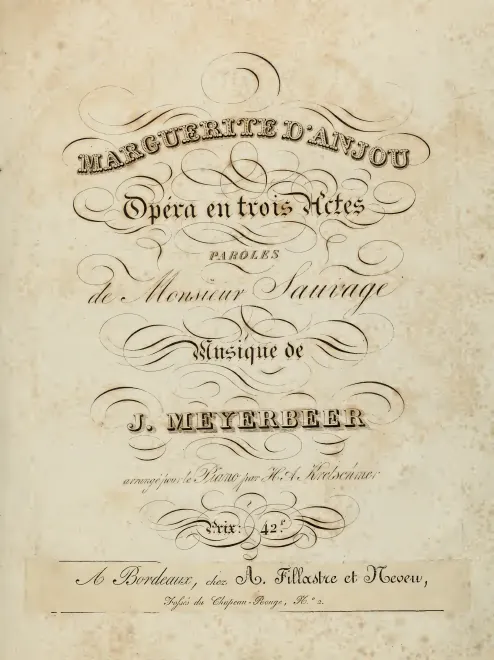 First page of Margherita d’Anjou