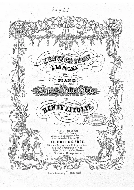 First page of Invitation à la Polka
