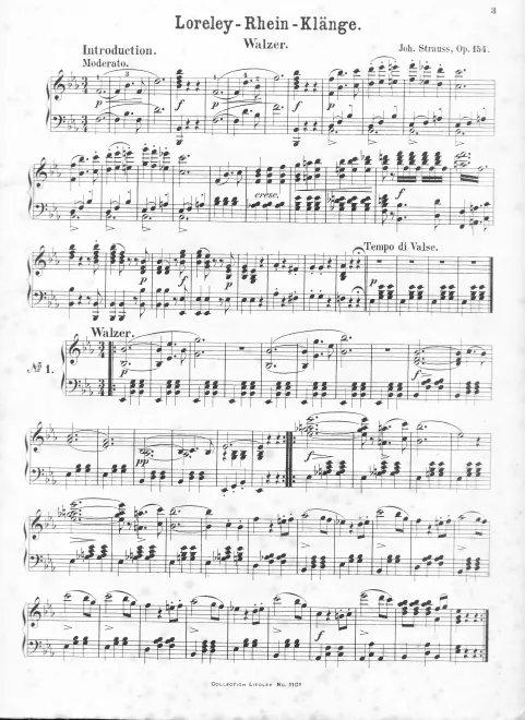 First page of Loreley-Rheinklange Walzer