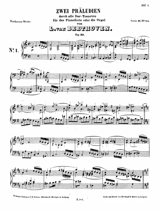 First page of 2 Preludes
