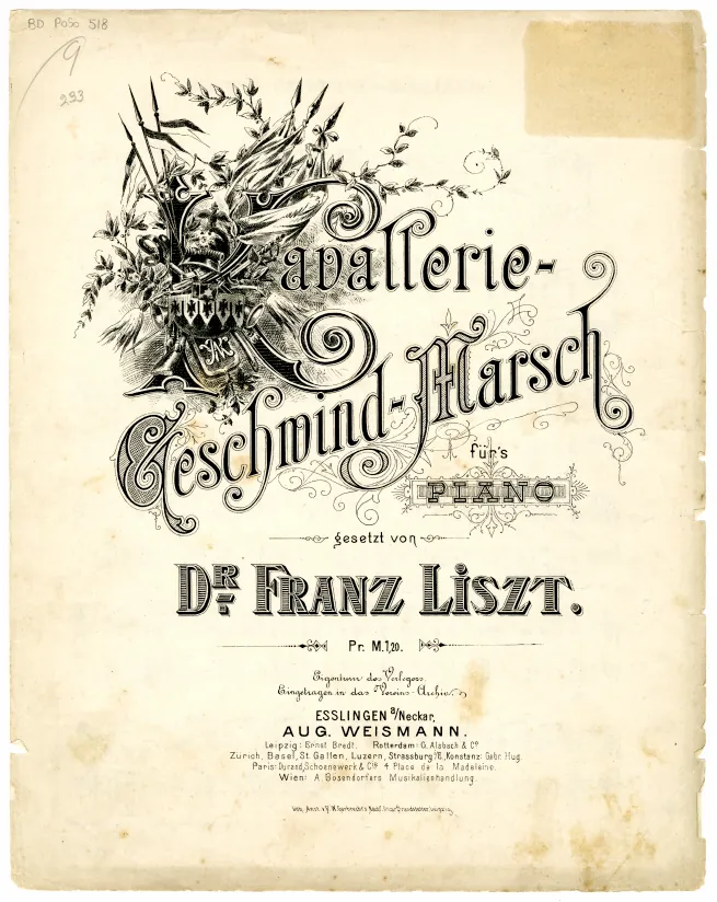 First page of Kavallerie Geschwind-Marsch