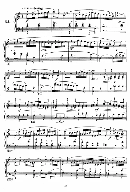 First page of Keyboard Sonata in C major