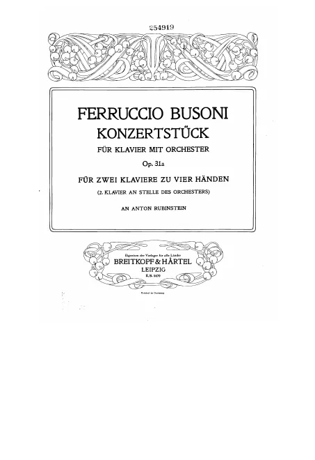 First page of Konzertstück