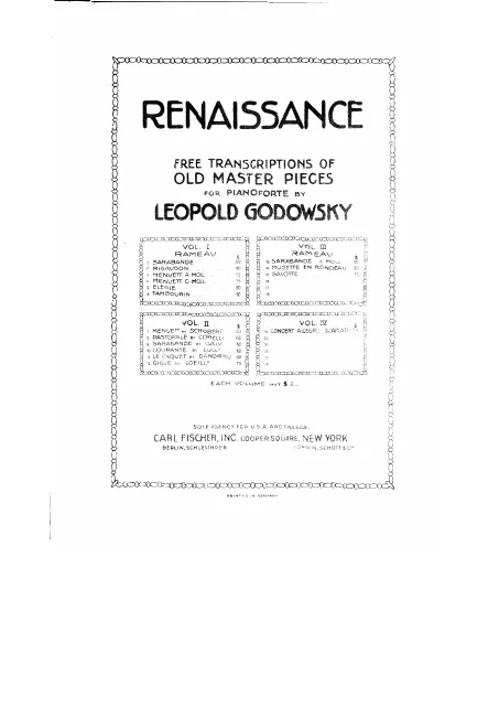 First page of Renaissance
