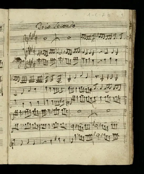 First page of String Trio in A major