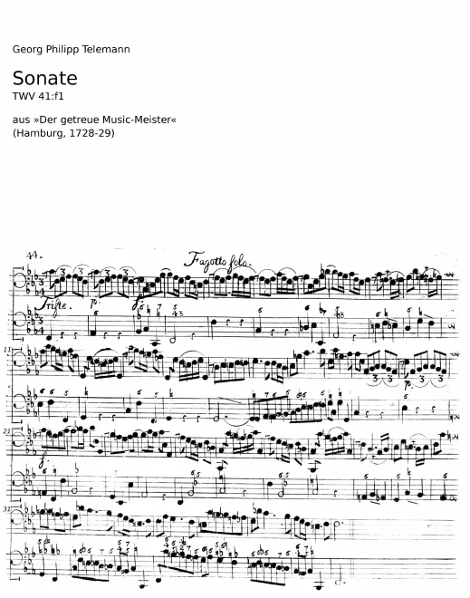 First page of Bassoon Sonata