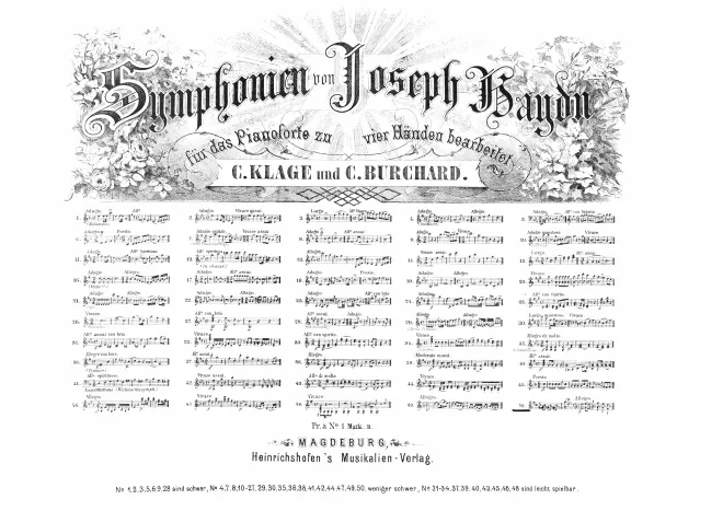 First page of Symphony No.57 in D major