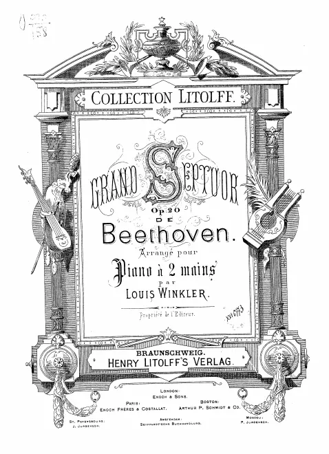 First page of Septet in E-flat major