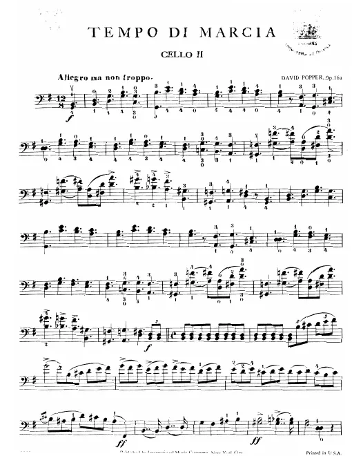 First page of Tempo di marcia