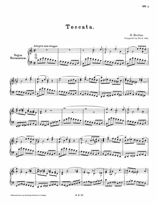 First page of Toccata
