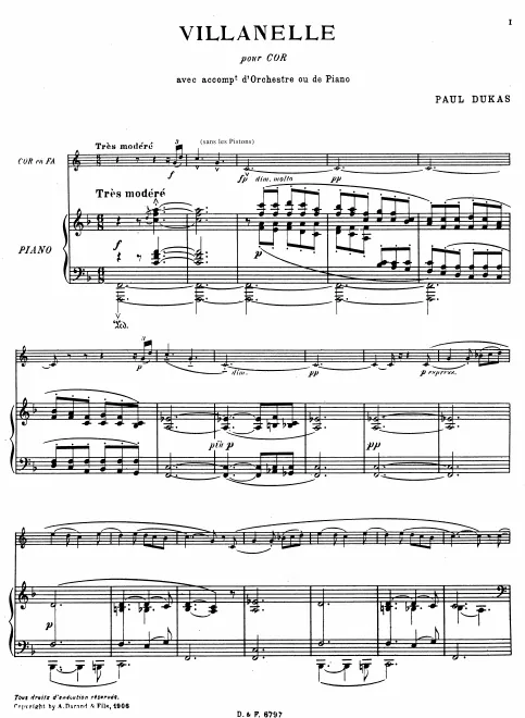 First page of Villanelle