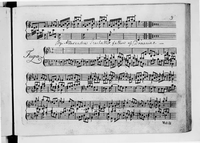 First page of Fugue in F minor