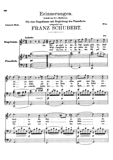 First page of Erinnerungen