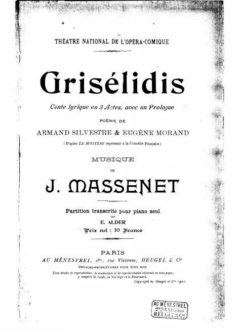 First page of Grisélidis