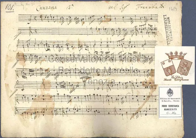 First page of Canzona terza