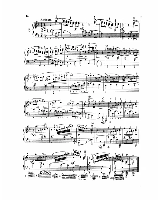 First page of Keyboard Sonata in F major