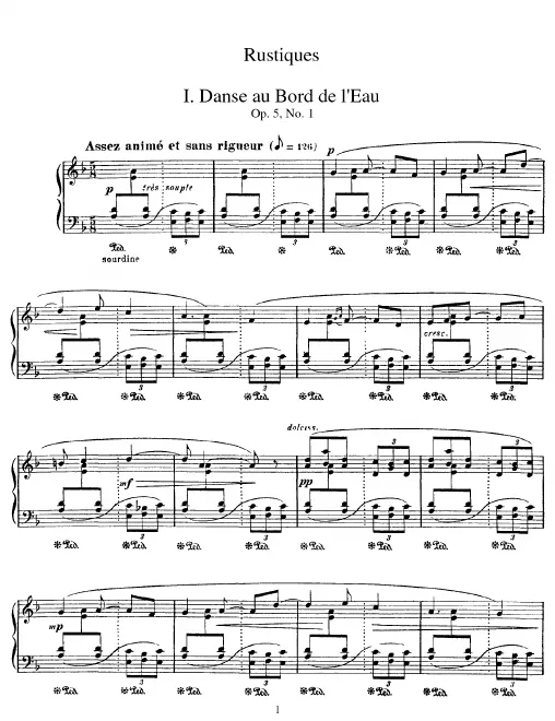 First page of Rustiques