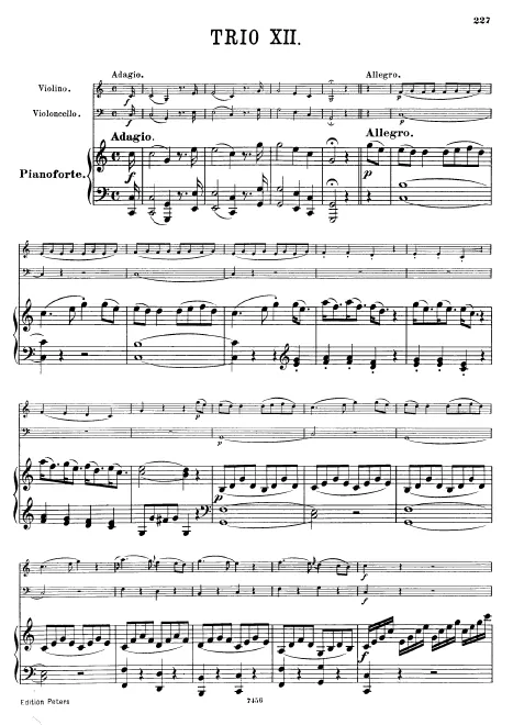 First page of 3 Piano Trios