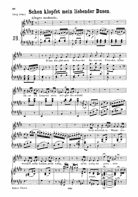 First page of Un moto di gioia mi sento