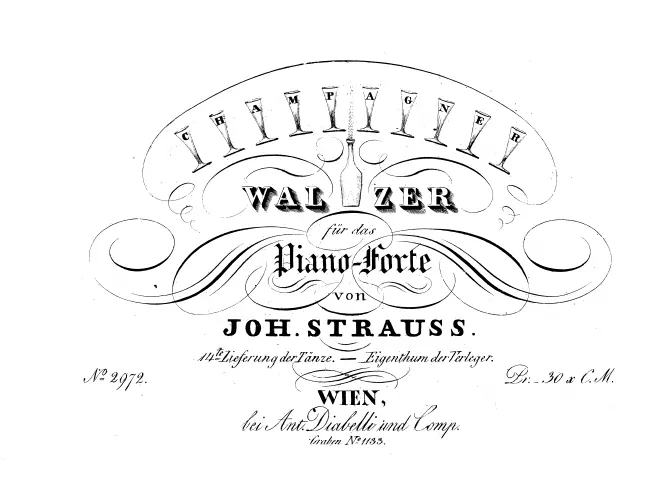 First page of Champagner-Walzer, Op.14