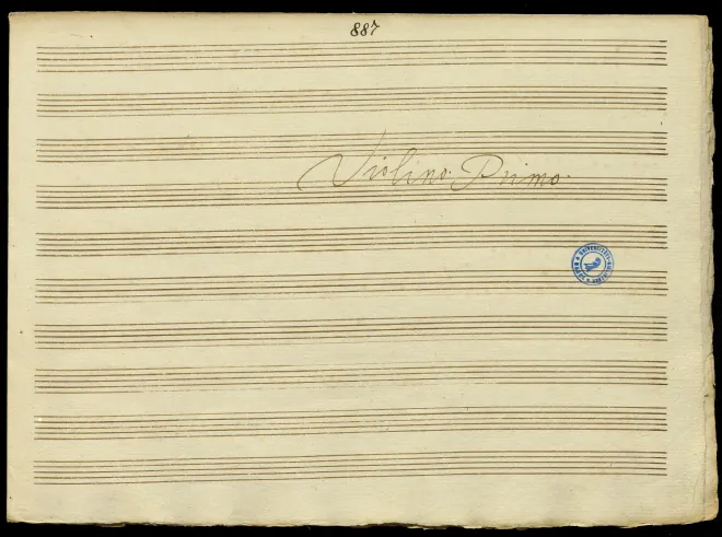 First page of Trio Sonata in G major