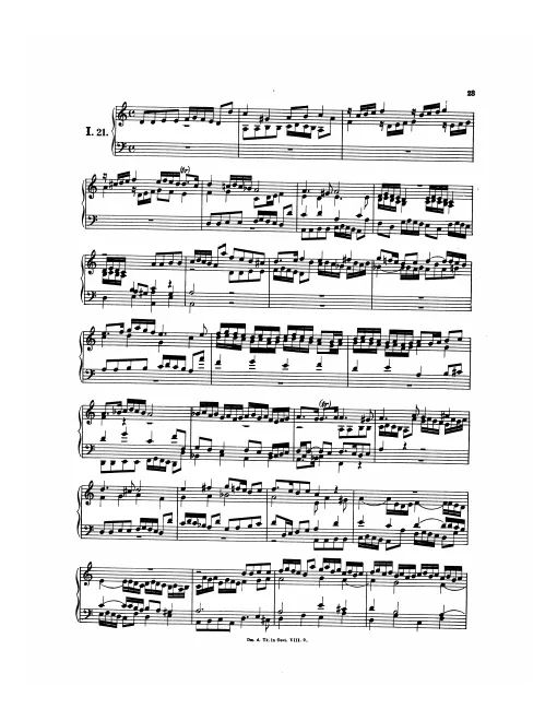 First page of Magnificat Fugue
