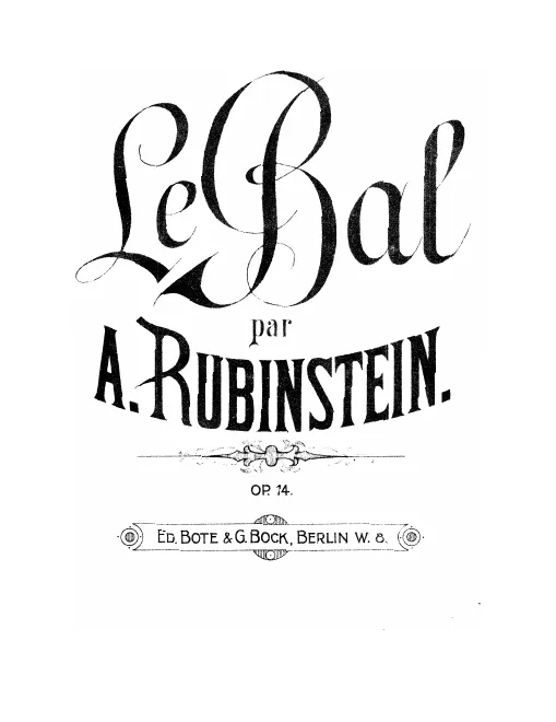 First page of Le Bal