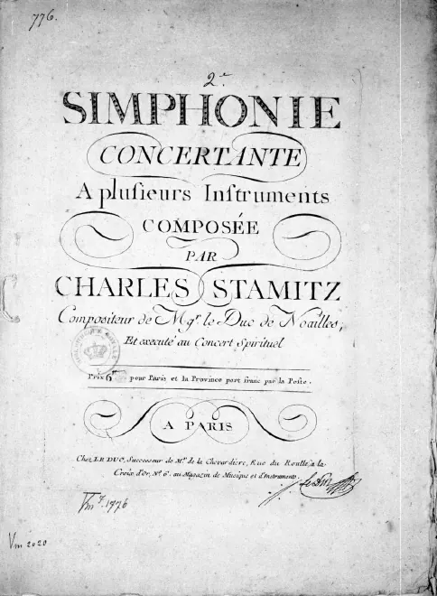 First page of Sinfonia concertante No.2