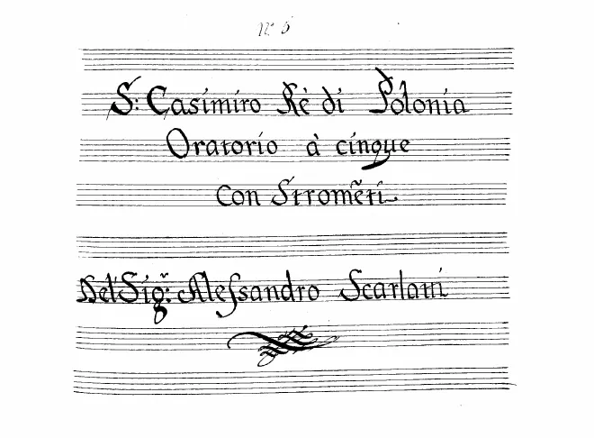 First page of S. Casimiro, re di Polonia