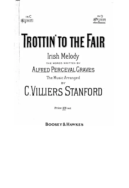 First page of Songs of Erin