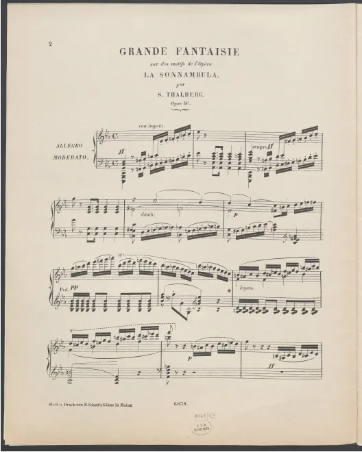 First page of Grand caprice sur des motifs de 'La sonnambula'